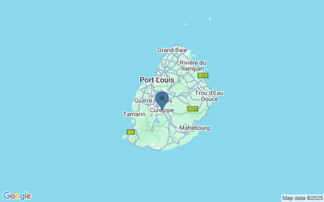 Kaart met locatie Botanische tuin